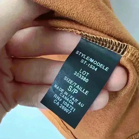 Retroluxe Women’s Sleeveless Rustic Orange Mock Neck Casual Summer Shirt Small - Picture 7 of 7